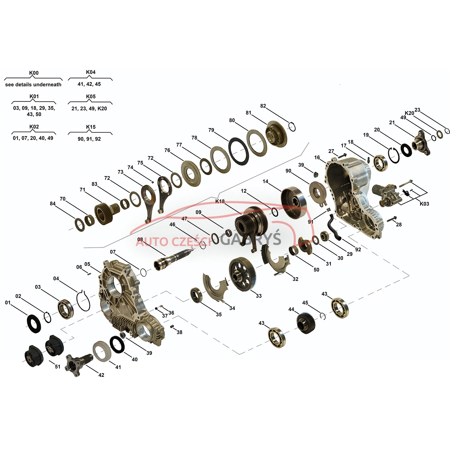 Verteilergetriebe Zahnrad gear ATC300 , BMW , serie 3 ( E90, E91, E92 ) ;  serie 5 ( E60, E61 ) xDrive – AUTO-TEILE GABRYS