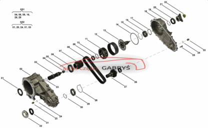 Verteilergetriebe Kette gear chain BMW NV125 X5 ( E53 ) xDrive – Bild 3